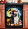 Dog Witch And Christmas Hat Dishwasher Cover Halloween Gift Christmas Gift Kitchen Decor HT