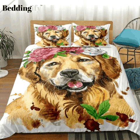 GOLDEN RETRIEVER BEDDING SET 015