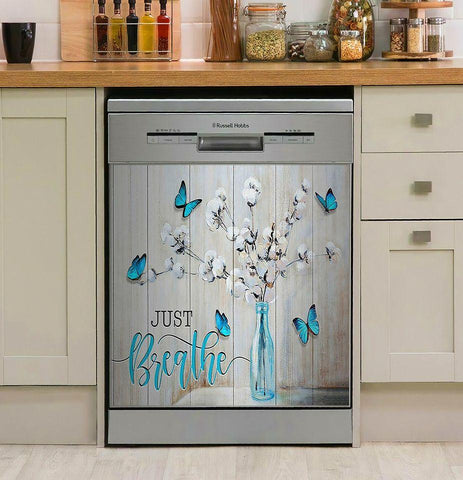 Butterflies Cotton Just Breathe Decor Kitchen Dishwasher Cover