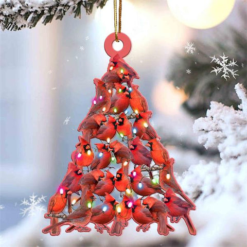 Cardinal Lovely Tree Ornament 2D Effect Memorial Gifts