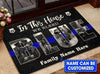 Gift For Christian Gifts for Police Officers In This House We Bleed Blue Doormat Welcome Mat