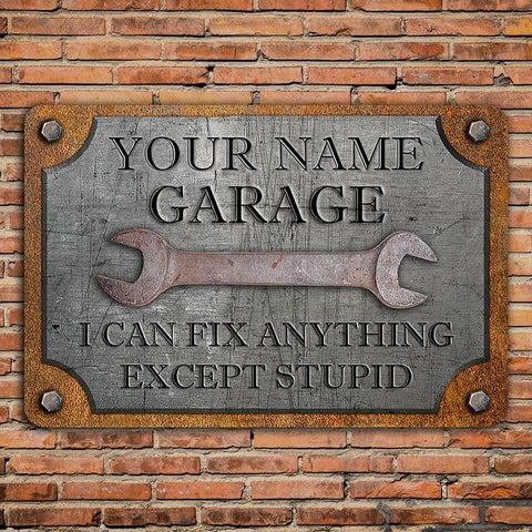 Garage Vintage Metal sign, Gift For Father’s Day Custom Metal Sign