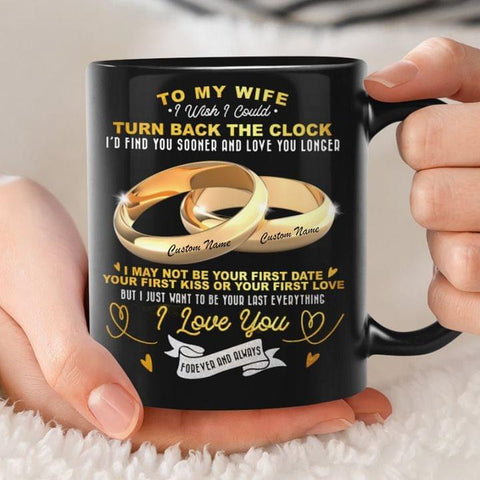 Not Your First Date But Your Last Everything Mug Couple Mugs Wedding Ring Couple Coffee Cup Gifts for Wife Wedding Anniversary Gifts HN