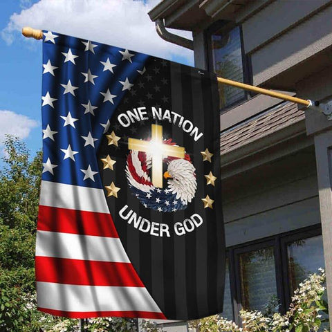 One Nation Under God Jesus God Christ American Flag TM