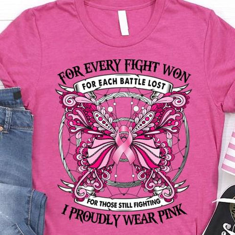 Breast cancer awareness - for every fight won Pink Shirt TTM