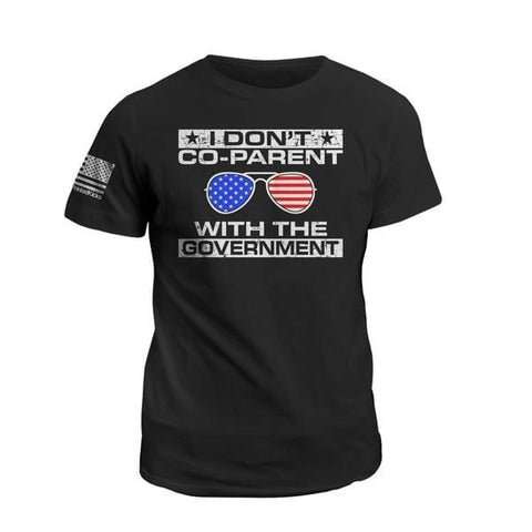 I Don’t Co-Parent With The Government Sunglasses Shirt American Flag Pattern