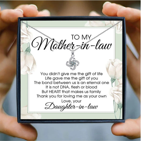 Mother In Law Mothers Day Necklace Mom Jewelry Gift Card For Her, Mom, Grandma, Wife HT