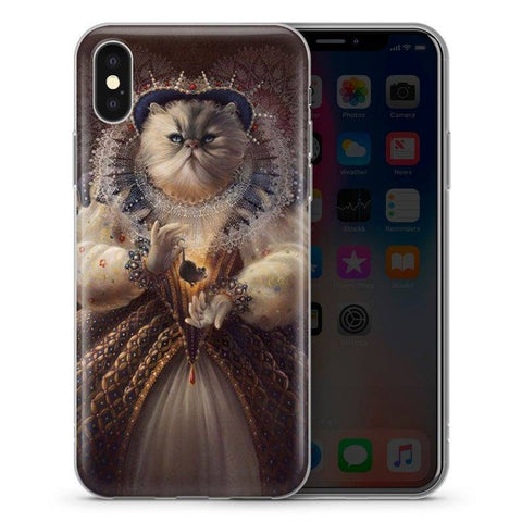 Cat phonecase Persian cat aristocrat painting 4 Phone Case