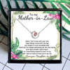 Mother In Law Moon Mothers Day Necklace Mom Jewelry Gift Card For Her, Mom, Grandma, Wife HT