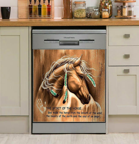 A Spirit Of The Horse Decor Kitchen Dishwasher Cover