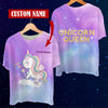Unicorn Queen 3D Hoodie/Tshirt Custom QA
