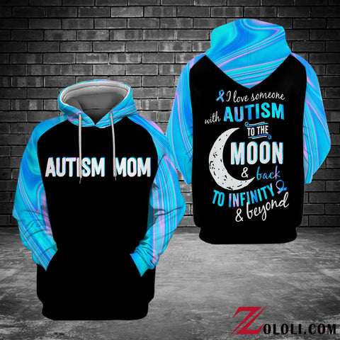 Autism Mom Hoodie I Love Someone With Autism Gift For Mom Autism Awareness Hoodie HT