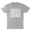 Unmasked Men's Apparel, Unmasked Shirt, Unmasked Unmuzzled Unvaccinated Unafraid Shirt, Unmasked Unmuzzled Unvaccinated Unafraid Tee, Unmasked Unmuzzled Unvaccinated Unafraid Gift Idea