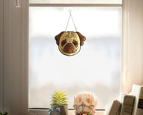 Pug Dog Window Decor Ornament 09