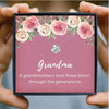 To My Grandma Crystal Mothers Day Necklace Mom Jewelry Gift Card For Her, Mom, Grandma, Wife HT
