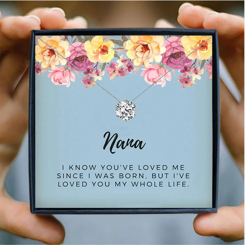 To My Nana Mothers Day Necklace Mom Jewelry Gift Card For Her, Mom, Grandma, Wife HT