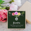 To Grandma Tree Mothers Day Necklace Mom Jewelry Gift Card For Her, Mom, Grandma, Wife HT