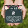 To My Mother Heart Mothers Day Necklace Mom Jewelry Gift Card For Her, Mom, Grandma, Wife HT