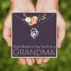 To Grandma Heart Mothers Day Necklace Mom Jewelry Gift Card For Her, Mom, Grandma, Wife HT