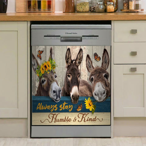 Donkey Kitchen Dishwasher Cover Farm Life Decor Art Housewarming Gifts Home Decorations HT