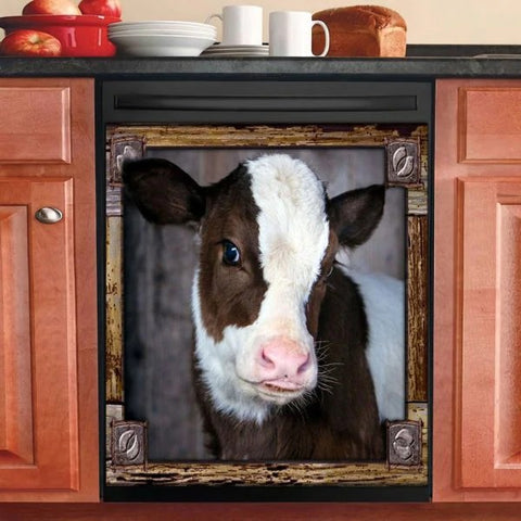 Cute Cow Farm Kitchen Dishwasher Cover Decor Art Housewarming Gifts Home Decorations HT