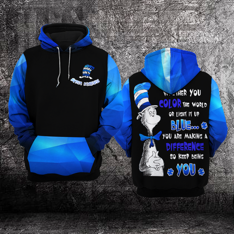 Whether You Color The World Unisex Hoodie For Men Women Autism Awareness Shirts Clothing Gifts HT