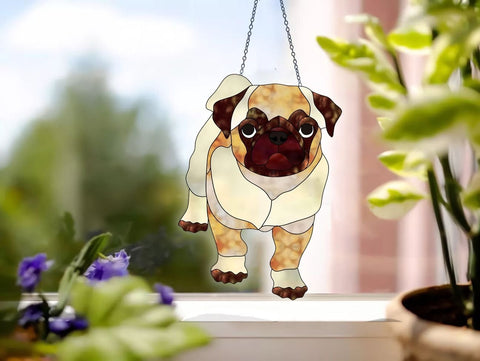 Pug Dog Window Decor Ornament 10