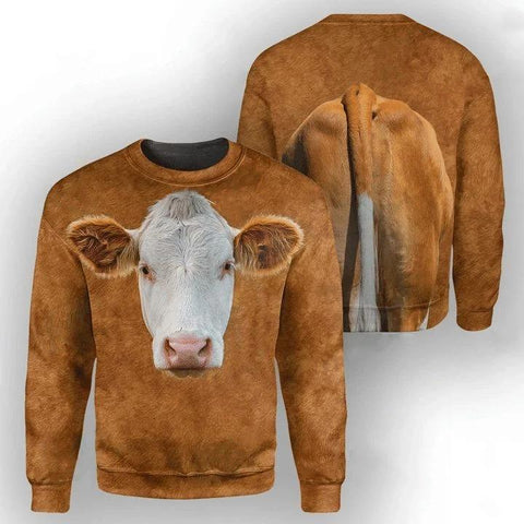 Cow Sweatshirt 3D Cute 4