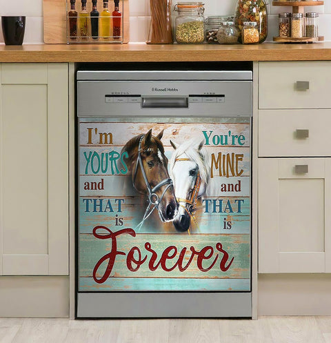 Horse Dishwasher Cover Horse - Im Yours And Youre Mine Decor Kitchen Dishwasher Cover