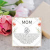 To Mom Heart Crystal Mothers Day Necklace Mom Jewelry Gift Card For Her, Mom, Grandma, Wife HT