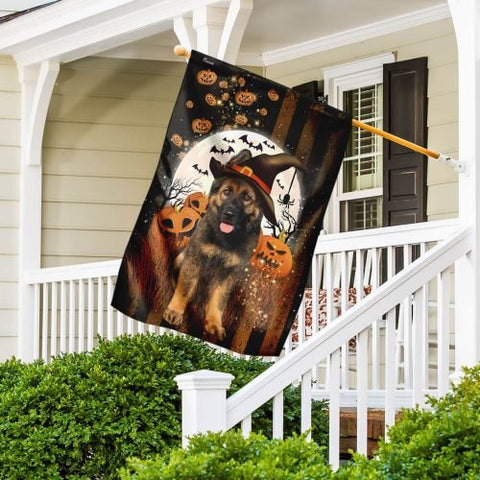 Halloween flag Halloween Gift German Shepherd Halloween Flag