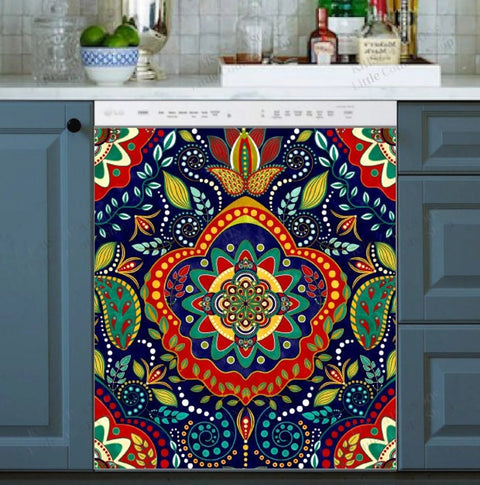 Bohemian Mandala Kitchen Dishwasher Cover Decor Art Housewarming Gifts Home Decorations HT