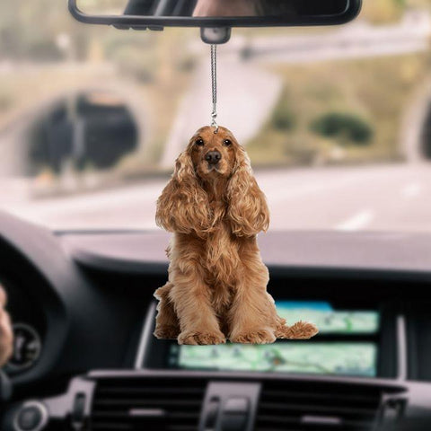 COCKER SPANIEL BEAUTY CAR HANGING ORNAMENT