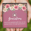 Generations Pearl Mothers Day Necklace Mom Jewelry Gift Card For Her, Mom, Grandma, Wife HT