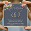 To Grandma Circle Mothers Day Necklace Mom Jewelry Gift Card For Her, Mom, Grandma, Wife HT