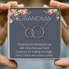 To Grandma Circle Mothers Day Necklace Mom Jewelry Gift Card For Her, Mom, Grandma, Wife HT