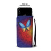 Butterfly Wallet Case Neon, Butterflies Wallet Case for Animal Lover