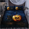 Halloween Bedspread Halloween Skull Black Cat Bedding Set
