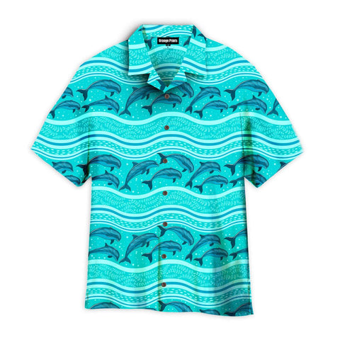 A Flock Of Dolphins Hawaiian Shirt Summer Beach Clothes Outfit For Men Women ND