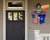 Personalized Your Name Air Force Flag and United States Flag, Best Gift for Independence Day, Memorial Day – Cut Metal Sign HN