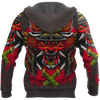 Men Samurai Hoodie Red Premium Unisex All Over Printed Samurai Shirts MEI