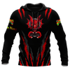 Men Tattoo Hoodie Black Red Premium Dragon Tattoo Personalized Name 3D Printed Unisex Shirts Pi03052104