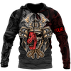 Men Samurai Hoodie Premium Personalized 3D Printed Oni Samurai Shirts