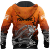 Men Fishing hoodie Master Baiter fishing custom name orange design 3d print shirts