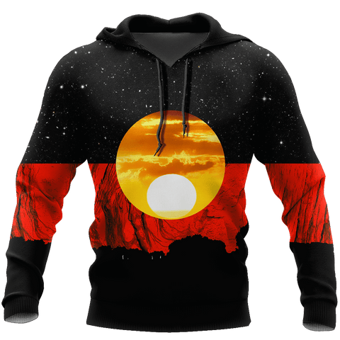 Australia Koori Kangaroo Aboriginal Flag™ All Over Print Hoodies HC