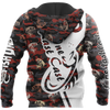 Men Hoodie One Last Cast red camo fishing design 3d print shirts