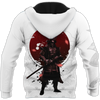 Men Samurai Hoodie White Premium 3D Printed Personalized Samurai Warrior Shirts MEI