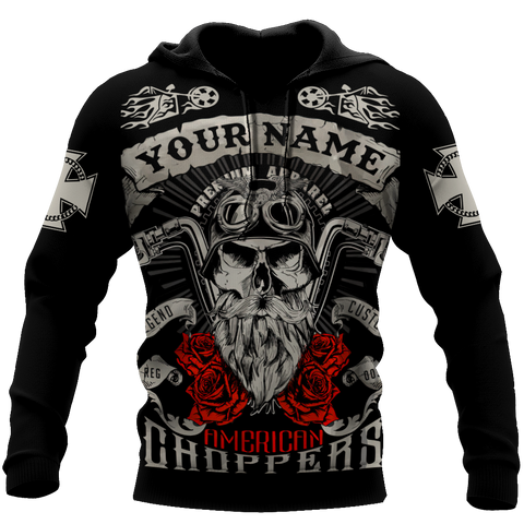 Men Racing Hoodie Black Customize Name Motorcycle Racing 3D All Over Printed Unisex Shirts American Chopper