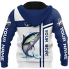 Custom name Tuna fishing team Catch and Release 3D Design print shirts