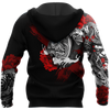 Men Samurai Hoodie Premium 3D Printed Samurai Tatoo Shirts MEI
